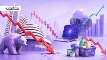 SENSEX, NIFTY50 resume decline after a day's pause; IT stocks outperform, FMCG shares fall