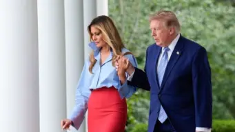'Where is Natalie Harp?' Melania and Donald Trump's joint appearance puts spotlight on 'missing' aide