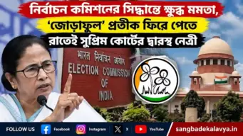 নির্বাচন কমিশনের সিদ্ধান্তে ক্ষুব্ধ মমতা, 'জোড়াফুল' প্রতীক ফিরে পেতে রাতেই সুপ্রিম কোর্টের দ্বারস্থ নেত্রী