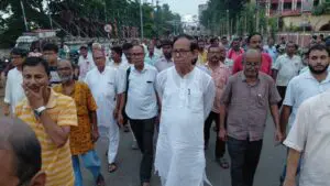 যাদবপুর ও মেদিনীপুর কলেজে ছাত্র সংঘর্ষের প্রতিবাদে মেদিনীপুরে নাগরিক মিছিল।