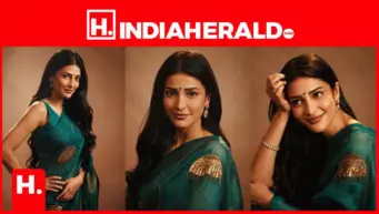 Shruti Haasan Stuns in Emerald Elegance-Grace Has Never Looked This Glamorous!