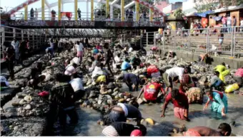 হর কি পৌরিতে গিয়ে হতাশ পুণ্যার্থীরা - জল একদম শুকিয়ে গেছে