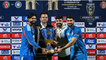 3-0 से सीरीज जीतने के बाद श्रेयस अय्यर ने ट्रॉफी लेते वक्त किया कुछ ऐसा जीत लिया अफगानिस्तान का दिल