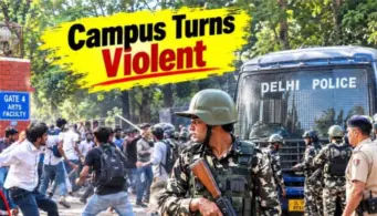 Sticks, blood, and paramilitary patrols: Inside the violent clash that shattered Delhi University's North Campus ahead of DUSU polls