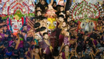 Bahuda Yatra 2026: Devotees From Dhenkanal Craft 391-Foot Tulasi Garland for Holy Trinity
