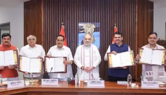 Historic agreement signed between four states to resolve long-standing Narmada award payment disputes