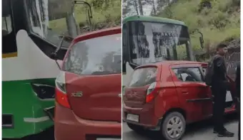 शिमला में HRTC बस और कार की जोरदार भिड़ंत, एक ही परिवार के तीन लोगों की मौ#त; एक गंभीर