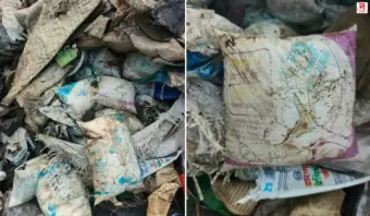 Navi Mumbai: कांदळवनात फेकली ब्रँडेड दूध, दह्याची १०० पाकिटे; FDA च्या कारवाईच्या भीतीने पाकिटे फेकल्याची शक्यता