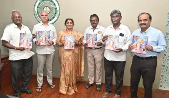 నవమల్లెతీగ 100వ సంచికను ఆవిష్కరించిన మంత్రి సవిత