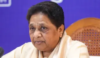 Mayawati takes dig at Akhilesh Yadav over 'PDA chariot', questions SP's 'saffron' shift