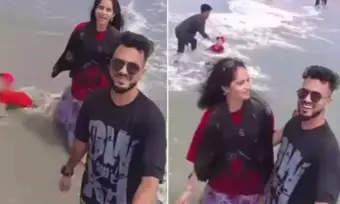 Viral Video: రీల్స్ పిచ్చిలో కన్నబిడ్డనే మరిచారు.. అలల్లో చిన్నారి పడిపోయినా వీడియో తీస్తూ నిర్లక్ష్యం!