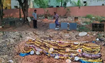 Renigunta: రేణిగుంట స్మశాన వాటికను పరిశీలించిన టీడీపీ నాయకుడు మహబూబ్ బాషా!