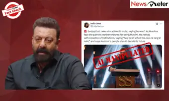 Fact Check: Sanjay Dutt criticises 'saffronisation' in India? No, AI-manipulated video goes viral
