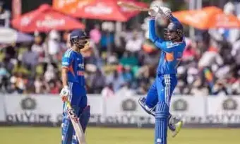 ఇషాన్, తిలక్ మెరుపులు.. జింబాబ్వేకు భారీ టార్గెట్