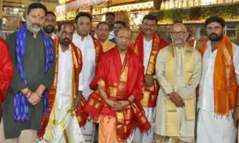 శ్రీవారిని దర్శించుకున్న యూపీ సీఎం యోగి ఆదిత్యనాథ్