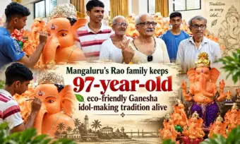 Mangaluru: Rao family keeps 97-year-old eco-friendly Ganesha idol-making tradition alive