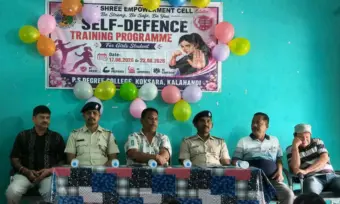 କୋକସରା ଡିଗ୍ରୀ ମହାବିଦ୍ୟାଳୟ ରେ ଆତ୍ମ ସୁରକ୍ଷା ତାଲିମ ଶିବିର ଉଦଯାପିତ।