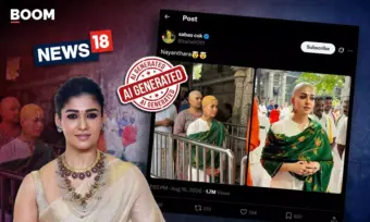 Images Of Nayanthara With Shaved Head At Temple Are AI Manipulated