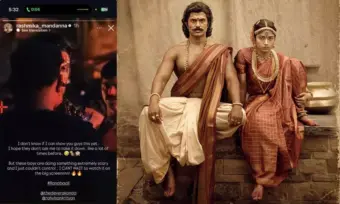 Rashmika Shares working still from 'Ranabaali'