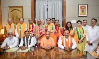 UP राज्यसभा चुनाव: योगी के साथ BJP के 8 उम्मीदवारों ने भरा पर्चा, सियासी हलचल तेज
