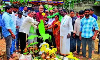 ಅರಕಲಗೂಡು ಅಂಗನವಾಡಿ ಕಟ್ಟಡ ಕಾಮಗಾರಿಗೆ ಶಾಸಕ ಎ. ಮಂಜು ಅವರಿಂದ ಭೂಮಿ ಪೂಜೆ