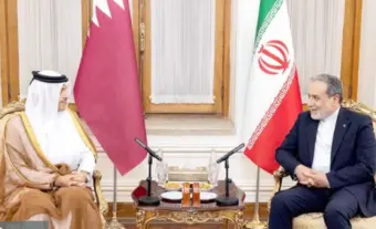 وزیر اعظم قطر شیخ محمد بن عبدالرحمن الثانی کا دورہ ایران عباس عراقچی سے ملاقات