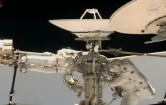 Indian-origin astronaut Anil Menon, ESA's Sophie Adenot lead spacewalk to fix ISS antenna | WATCH