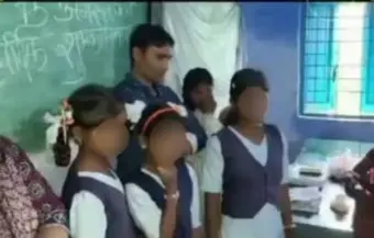 Teachers are engrossed in their romance instead of teaching !
