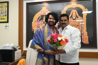 Actor Naveen Chandra Visits Tirumala Temple