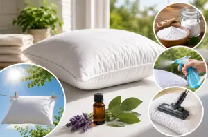 How to remove bad odour from pillows without washing them