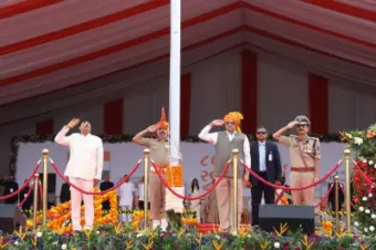 State-level Independence Day celebration in Amreli, Chief Minister Bhupendra Patel hoisted the national flag
