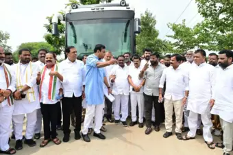 Congress leaders visit BRS Jagadish Reddy's farmhouse, raise questions over alleged wealth growth
