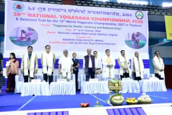 मणिपुर के सीएम ने खिलाड़ियों से कहा- योगासन के वैश्विक खेल भविष्य के लिए खुद को तैयार करें