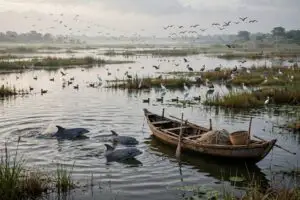 চিলিকা হ্রদ ভ্রমণ: পরিযায়ী পাখি, ডলফিন ও প্রকৃতির অপূর্ব জলভূমি।