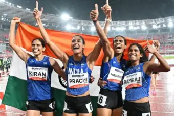 India End Athletics Gold Drought as Women's Relay Team Wins Gold at Asian Games 2026