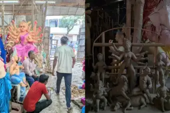 Behind Guwahati's Grand Durga Puja, Artisans Struggle for Security