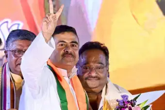 নজরে সরকার-সংগঠন সমন্বয় ও পুরভোট, দিল্লিতে দলের সর্বভারতীয় সভাপতির সঙ্গে বৈঠকে শমীক-শুভেন্দুরা