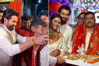 বিজয়া দশমীর রাতে জিতের বাড়িতে মুখ্যমন্ত্রী শুভেন্দু অধিকারী, আপ্লুত টলিউড সুপারস্টার