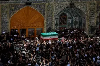 Funeral processions held in holy Iraqi cities for Khamenei