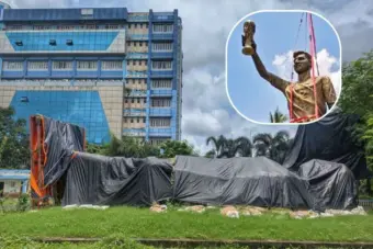 Messi forgotten in Kolkata: Inside the dumpyard where Argentine's giant statue stands hidden