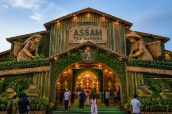 Assam Tea Gardens Take Centre Stage as Theme for 116th Durga Puja at Guwahati's Pandu