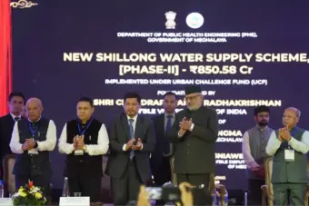 VP Radhakrishnan Lays Foundation Stones for Five Meghalaya Infrastructure Projects Worth ₹1,010 Crore