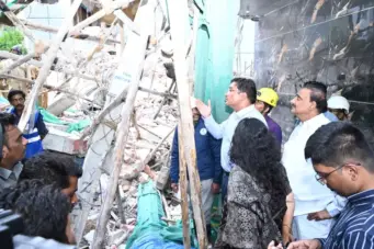 Hyderabad building collapse: Officer suspended after 2 deaths; 10 more illegal structures identified