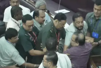 Bengal Assembly marshals out TMC MLA Kunal Ghosh after House disruption, suspends him for the day