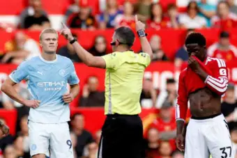 'Error of judgement': Premier League referees' body apologises to Man United over VAR error in Haaland derby goal