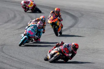 Maximo Quiles wins ninth moto3 race in austria after David Almansa crash
