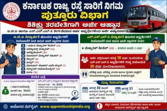 ಕೆ.ಎಸ್.ಆರ್.ಟಿ.ಸಿ: ಶಿಶಿಕ್ಷು ತರಬೇತಿಗೆ ಅರ್ಜಿ ಆಹ್ವಾನ