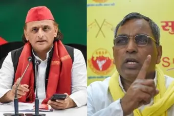 ರಾಜಕೀಯ ಪಕ್ಷವನ್ನ ಉದ್ಯಮ ಮಾಡ್ಕೊಂಡಿದ್ದೀರಾ? ಅಖಿಲೇಶ್ ಯಾದವ್ ಜೊತೆ ಫೋಟೊಗೆ 5 ಸಾವಿರ, ಹ್ಯಾಂಡ್‌ಶೇಕ್‌ಗೆ 10 ಸಾವಿರ; ಓಂ ಪ್ರಕಾಶ್ ರಾಜ್‌ಭರ್ ಗಂಭೀರ ಆರೋಪ! O P Rajbhar on Akhilesh Yadav