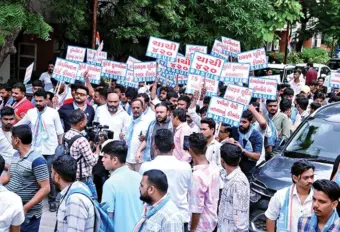 LJ Univ faces backlash over addl exam feePupils being charged addl Rs 6k as exam fee, claims NSUI; varsity denies claim