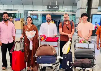 National Award-Winning Artists from Tulunadu Arrive in Mangaluru to Warm Reception